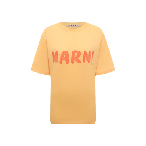 Хлопковая футболка Marni THJET49EPH/USCS11