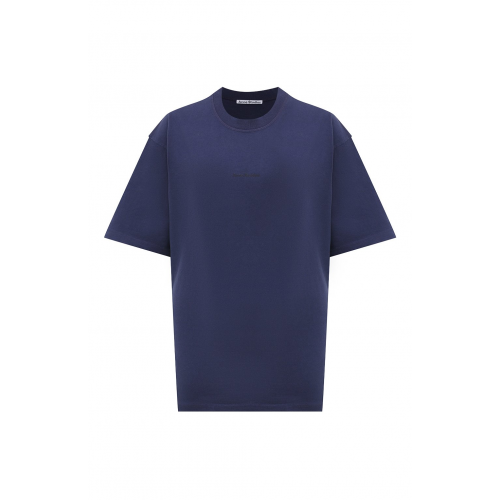 Хлопковая футболка Acne Studios FN-MN-TSHI000353INDIG0 BLUE