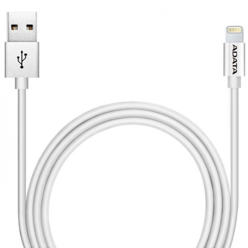 Кабель ADATA Lightning-USB для iPhone, iPad, iPod (сертифицирован Apple) 1м AMFIPL-100CM-CWH