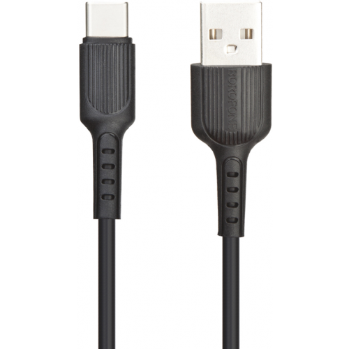 Кабель Hoco BX16 USB to USB-C 1m Black