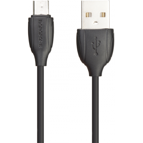 Кабель Borofone BX19 USB to microUSB 1m Black