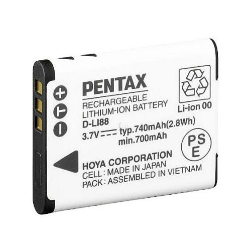 Аккумулятор Pentax D-Li88 Батарея для цифровых фотоаппаратов Пентакс Optio P70, Optio P80, Optio WS80, Optio H80, Optio H90, Optio W90