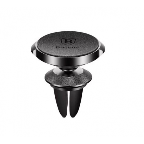 Автомобильный магнитный держатель Baseus Small Ear Series Magnetic Suction Bracket SUER-E01 (Leather Black)