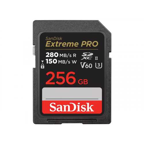 Карта памяти 256Gb - SanDisk Extreme Pro SDXC UHS-II V60 SDSDXEP-256G-GN4IN