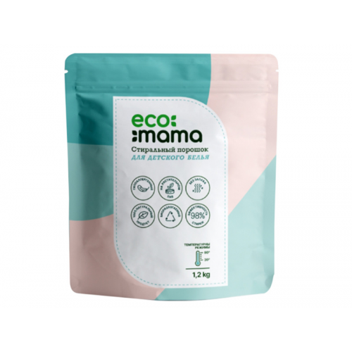 Средство Стиральный порошок для детского белья Ecomama 1.2kg EMEMWPSF59726