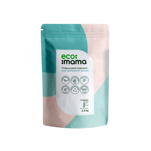 Средство Стиральный порошок для детского белья Ecomama 2.4kg EMEMWPSF59733