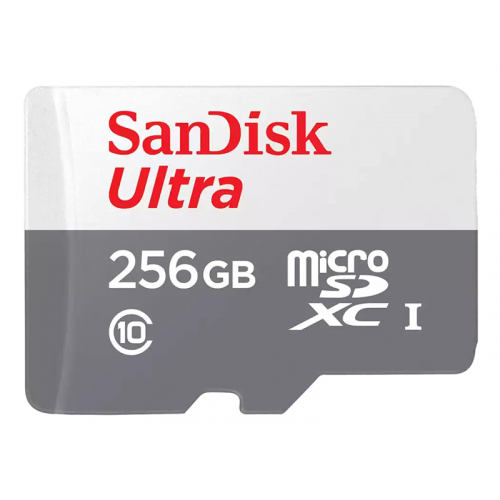 Карта памяти 256Gb - SanDisk Ultra Micro Secure Digital XC C10 UHS-1 SDSQUNR-256G-GN3MN