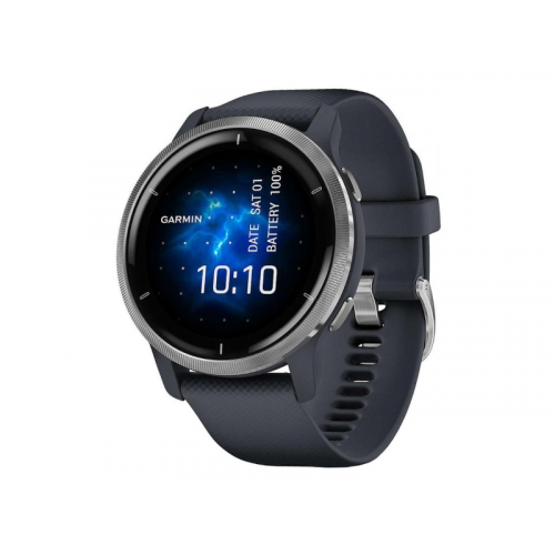 Умные часы Garmin Venu 2 Silver-Blue Granite 010-02430-10