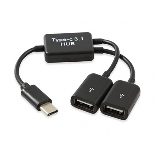 Аксессуар KS-is OTG 2xUSB 2.0/F - USB-C/M KS-813