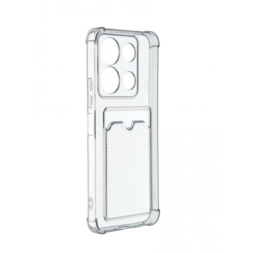 Чехол iBox для Infinix Note 30i Crystal с кардхолдером Silicone Black УТ000035907