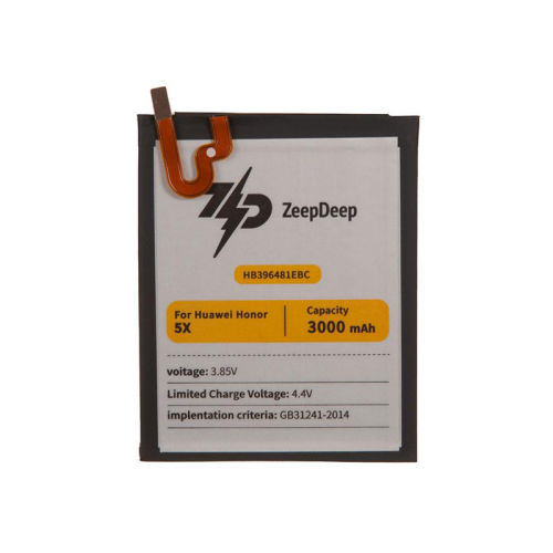 Аккумулятор ZeepDeep Asia (схожий с HB396481EBC) для Honor 5X / G8 / Y6 II 888698