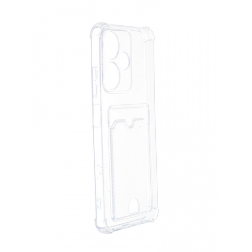 Чехол Zibelino для Infinix Hot 30i Silicone Card Holder защита камеры Transparent ZSCH-INF-H30I-CAM-TRN