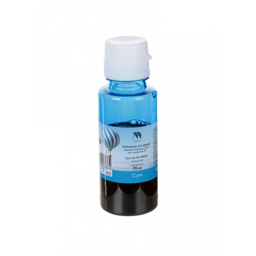 Картридж NV Print GT52 70ml Cyan NV-INK-GT52C для HP DeskJet GT 5810/5820/5822/Ink Tank 115/310/315/319/410/419/415/Smart Tank 515/615/