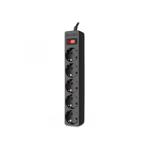 Сетевой фильтр Sven SF-05E 5 Sockets 3m Black SV-021566