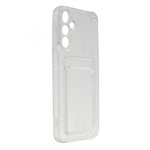 Чехол Zibelino для Samsung Galaxy A15 4G / 5G Silicone Card Holder защита камеры Transparent ZSCH-SAM-A156-CAM-TRN