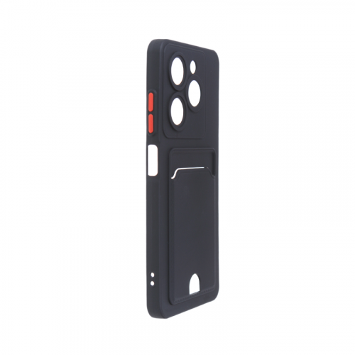 Чехол Neypo для Tecno Spark Go 2024 / Pop 8 Pocket Matte Silicone с карманом Black NPM75598
