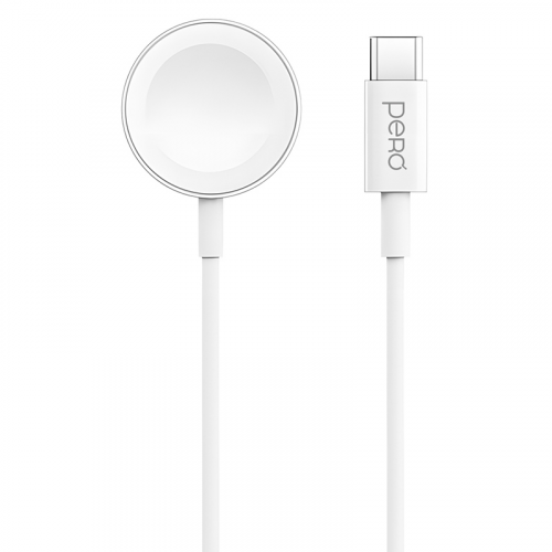 Зарядное устройство Pero TC19 USB-C ля APPLE Watch White TC19WH