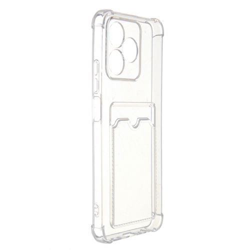 Чехол iBox для Realme Note 50 Crystal с кардхолдером Silicone Transparent УТ000038573