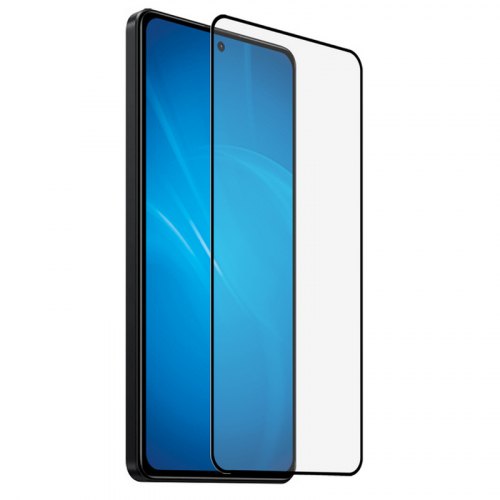 Защитное стекло DF для Poco X6 Pro 5G Full Screen + Full Glue Black Frame poColor-12