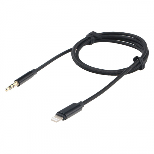 Аксессуар Gembird Cablexpert Lightning - Jack 3.5mm 1m Black CCAB-AP35M-1M-B