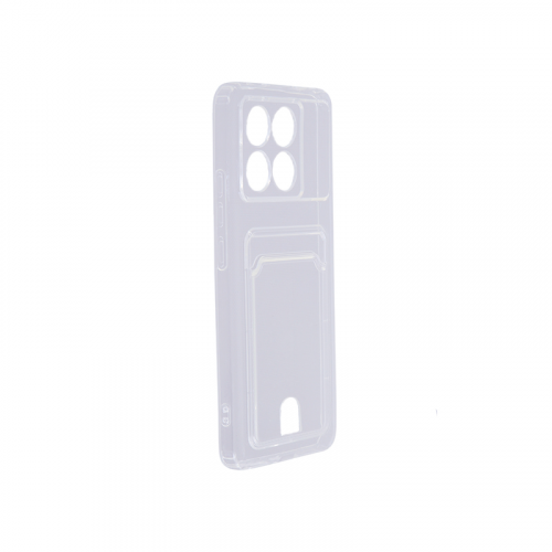 Чехол Zibelino для Poco X6 Pro 5G Silicone Card Holder защита камеры Transparent ZSCH-XIA-X6-PRO-CAM-TRN