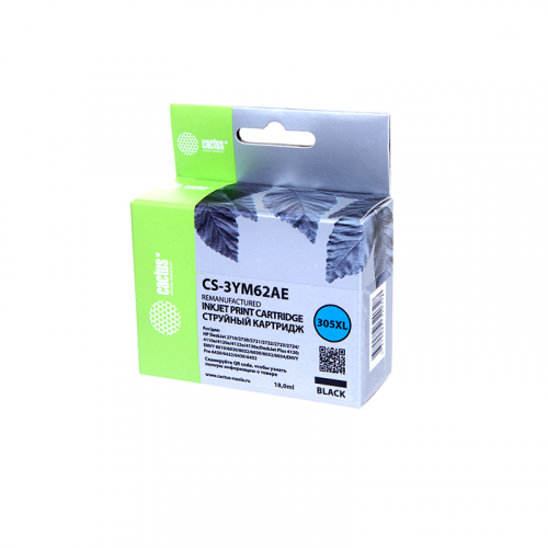 Картридж Cactus CS-3YM62AE 305XL Black для HP DeskJet 2320/2710/2720/4120