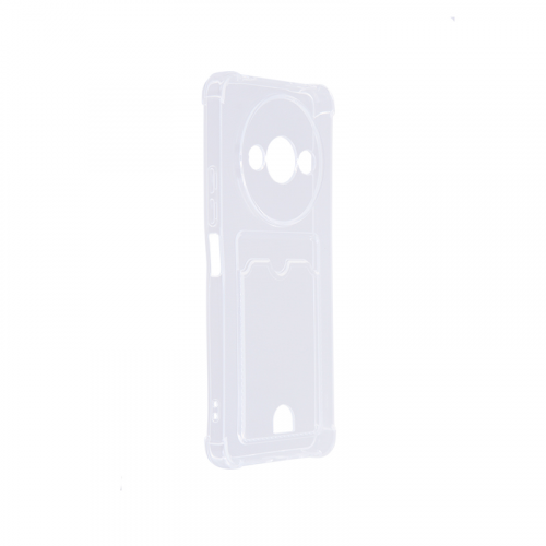 Чехол Zibelino для Xiaomi Redmi A3 4G / Poco C61 4G Silicone Card Holder защита камеры Transparent ZSCH-XMI-RDM-A3-CAM-TRN