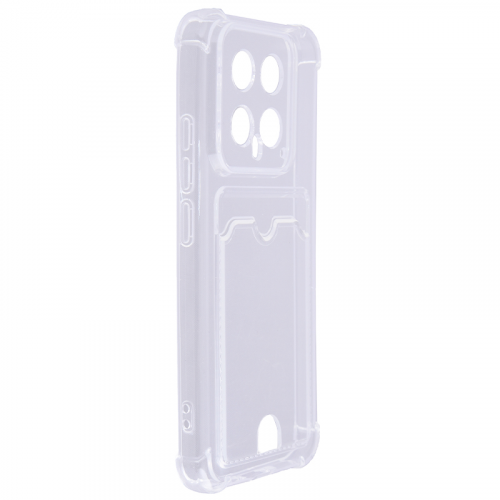 Чехол Zibelino для Xiaomi 14 5G Silicone Card Holder защита камеры Transparent ZSCH-XIA-14-CAM-TRN