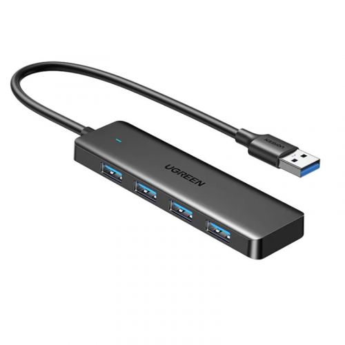 Хаб USB Ugreen CM219 4-Port USB 3.0 USB-C Power Port Black 25851