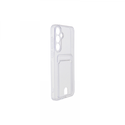 Чехол Zibelino для Samsung Galaxy A55 5G Silicone Card Holder защита камеры Transparent ZSCH-SAM-A55-CAM-TRN
