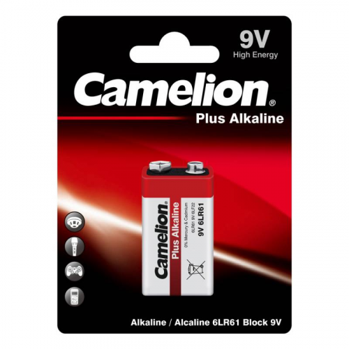 Батарейка КРОНА - Camelion Plus Alkaline 6LF22 6LR61-BP1 (1 штука)