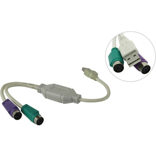 Аксессуар Vcom USB A - PS/2 VUS7057