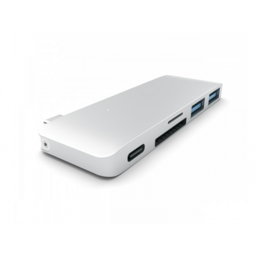 Хаб USB Satechi Combo Hub 3 in 1 USB Type-C USB 3.0 Silver B019PHF9W2/st-tcups