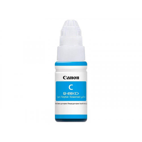 Чернила Canon GI-490C Cyan 0664C001