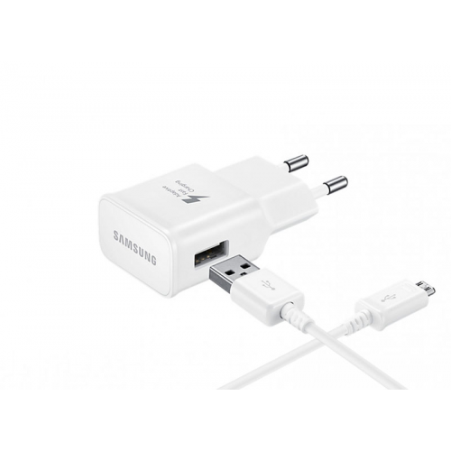 Зарядное устройство Samsung EP-TA20 USB Type-C с функцией быстрой зарядки, 2A c кабелем USB Type-C White