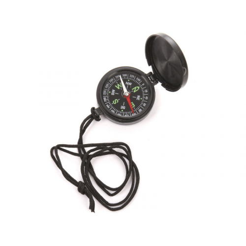 Компас Kromatech жидкостной 45mm Black с крышкой на шнурке 57149b005