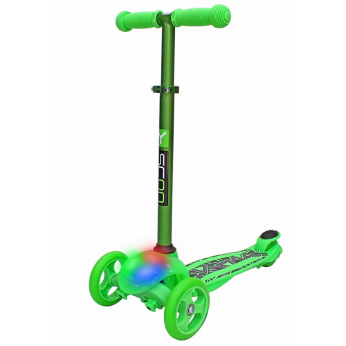 Самокат Y-Scoo RT Trio Diamond 120 Kaleidoscope Green