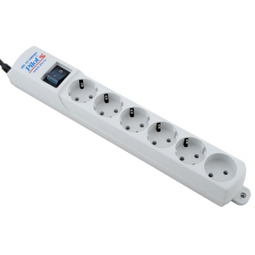 Сетевой фильтр Zis Pilot S 6 Sockets 10m White