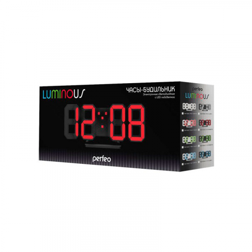 Часы Perfeo Luminous PF-663 Black-Green