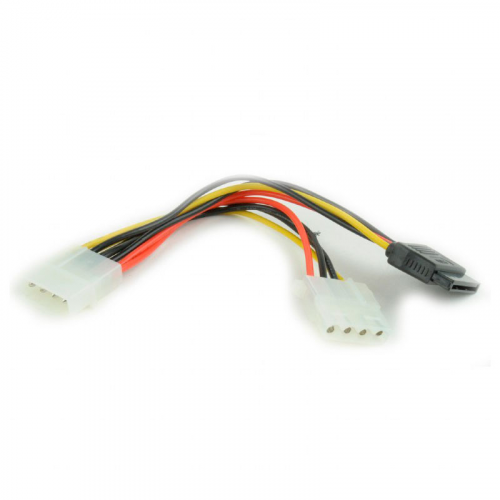 Аксессуар Кабель питания Gembird Cablexpert Molex - Molex+SATA 15cm CC-SATA-PSY2