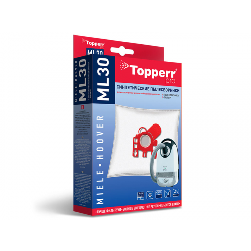 Пылесборники синтетические Topperr ML 30 4шт + 1 фильтр
