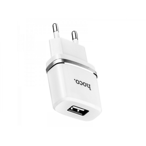 Зарядное устройство Hoco C11 Smart 1xUSB + Lightning White