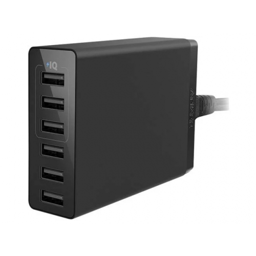 Зарядное устройство Anker 6xUSB 60W Black A2123L12