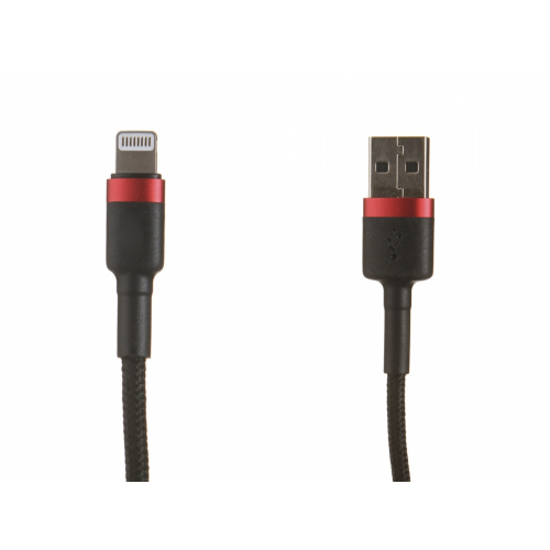 Аксессуар Baseus APPLE 8-pin Cafule 2.4A 0.5m Red-Black CALKLF-A19