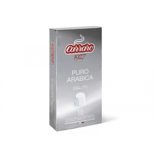 Капсулы для кофемашин Carraro Puro Arabica 10шт стандарта Nespresso