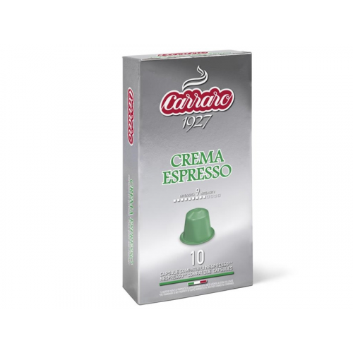Капсулы для кофемашин Carraro Crema Espresso 10шт стандарта Nespresso