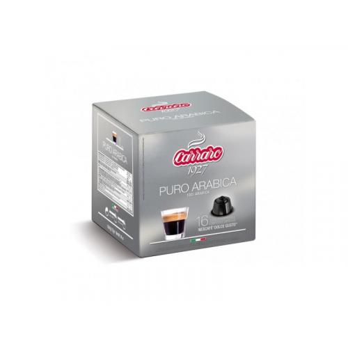 Капсулы для кофемашин Carraro Puro Arabica 16шт стандарта Dolce Gusto