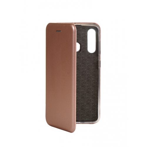 Чехол Innovation для Samsung Galaxy A60 Book Silicone Magnetic Rose Gold 15495