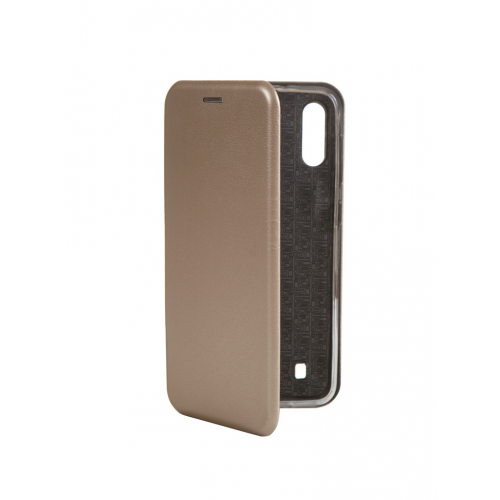 Чехол Innovation для Samsung Galaxy M10 Book Silicone Magnetic Gold 15519