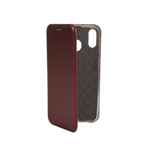 Чехол Innovation для Samsung Galaxy M20 Book Silicone Magnetic Bordo 15515